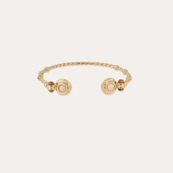 Bracelet jonc Amarante torsade - Nacre Blanche & Oeil de tigre