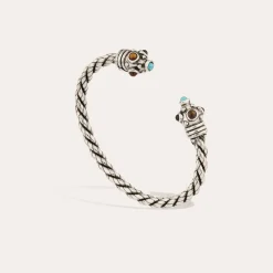 Bracelet jonc Amarante torsade - OEil de Tigre