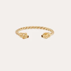 Bracelet jonc Amarante torsade - Oeil de Tigre
