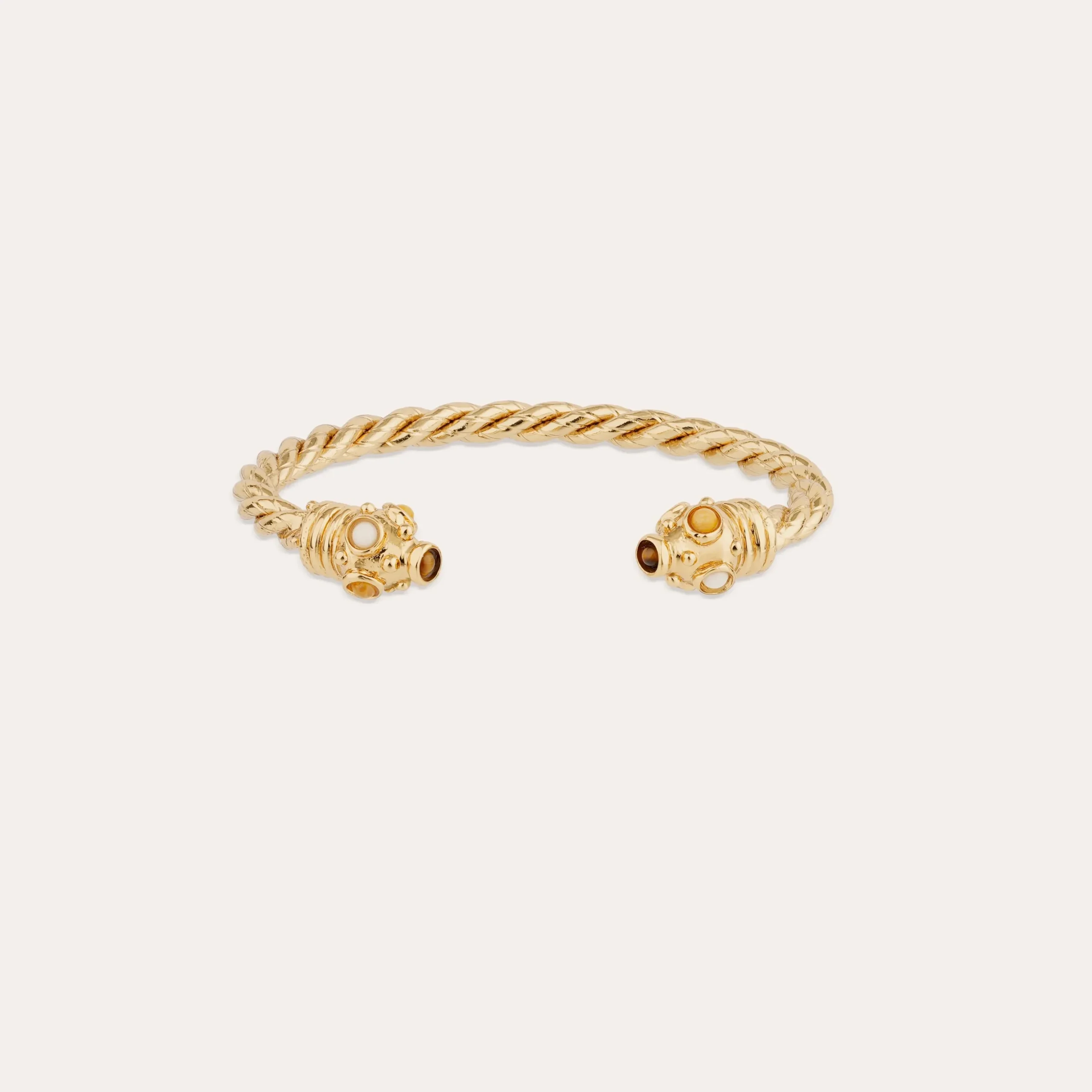 Bracelet jonc Amarante torsade - Oeil de Tigre