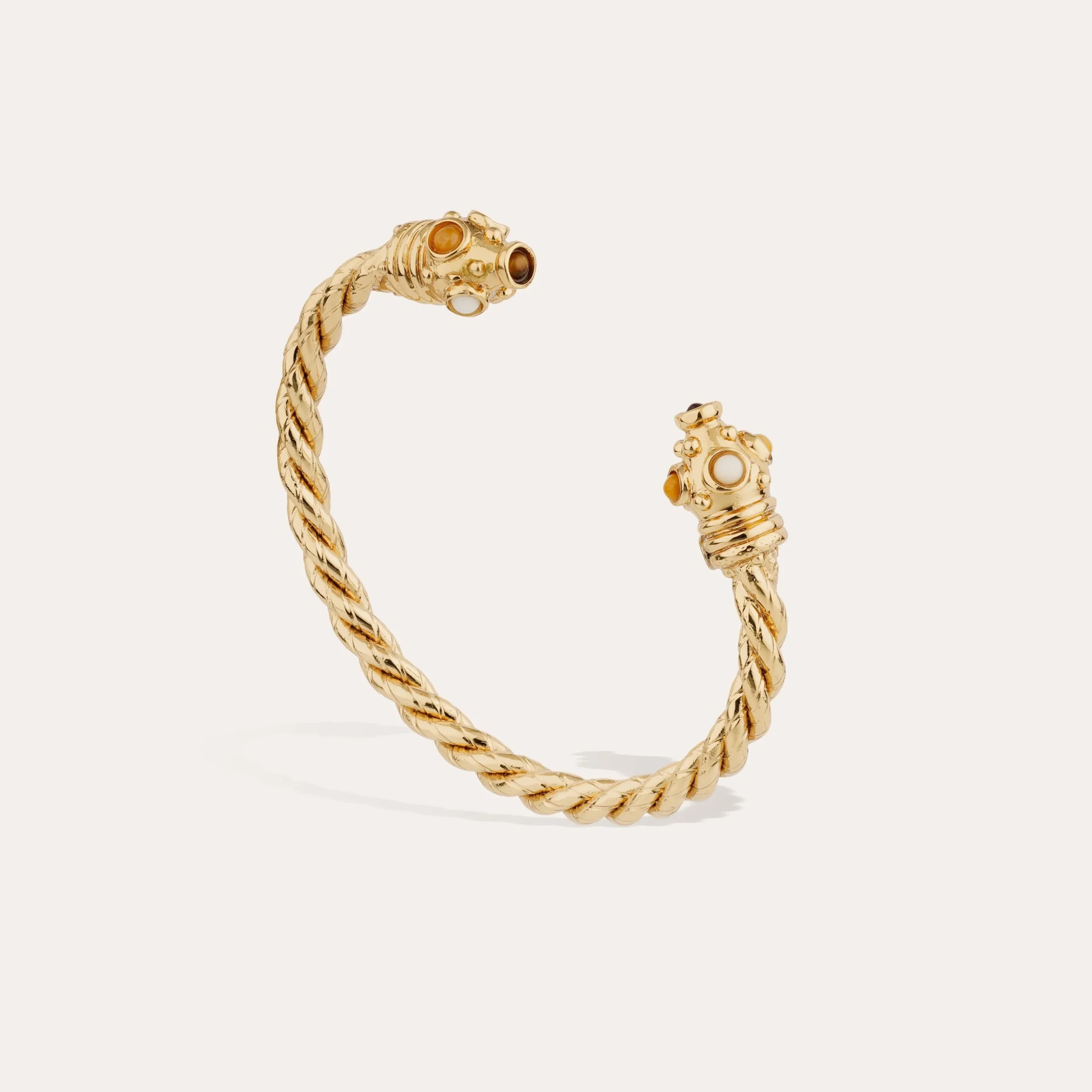 Bracelet jonc Amarante torsade - Oeil de Tigre
