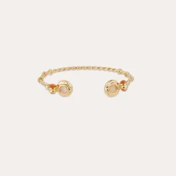 Bracelet jonc Amarante torsade mini - Quartz rose