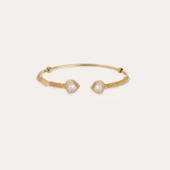 Bracelet jonc Duality Amore strass