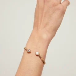 Bracelet jonc Duality Amore strass