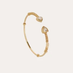Bracelet jonc Duality Amore strass