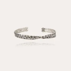 Bracelet jonc Liane croisé grand modèle