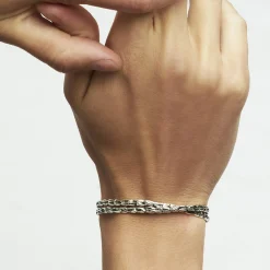Bracelet jonc Liane croisé grand modèle