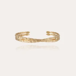 Bracelet jonc Liane croisé grand modèle