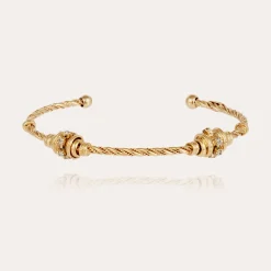 Bracelet jonc Torsade strass petit modèle