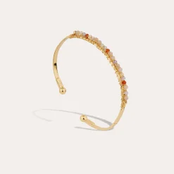 Bracelet Lyre jonc petit modèle - Améthyste & Labradorite