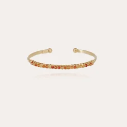 Bracelet Lyre jonc petit modèle - Cornaline