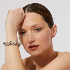 Bracelet Maille rond entrecroisé grand modèle