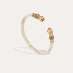 Bracelet Sari acétate - Ivoire