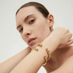 Bracelet Sari strass acétate - Ivoire