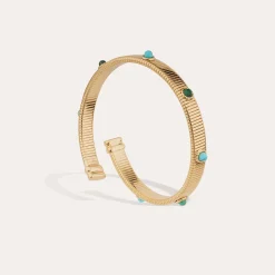Bracelet Starlette petit modèle - Turquoise & Malachite