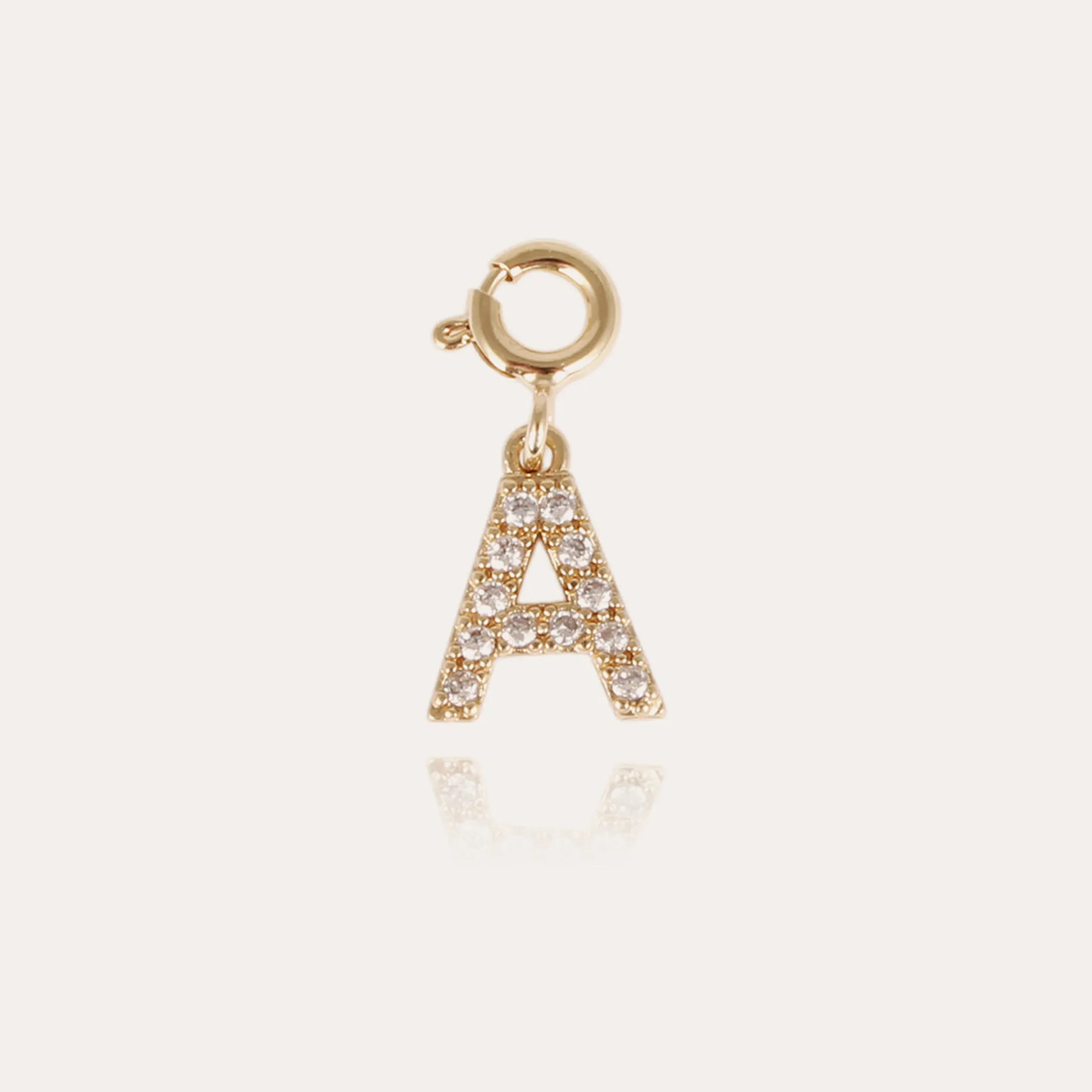Charms pendentif lettre A strass