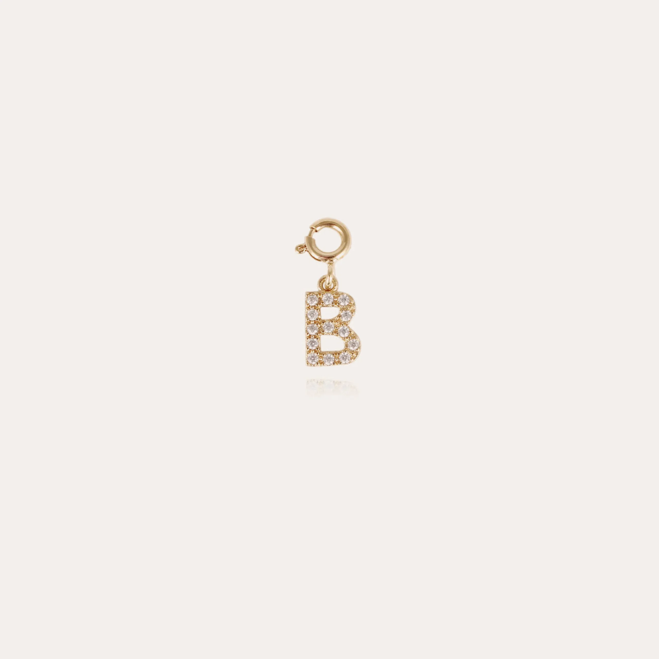 Charms pendentif lettre B strass