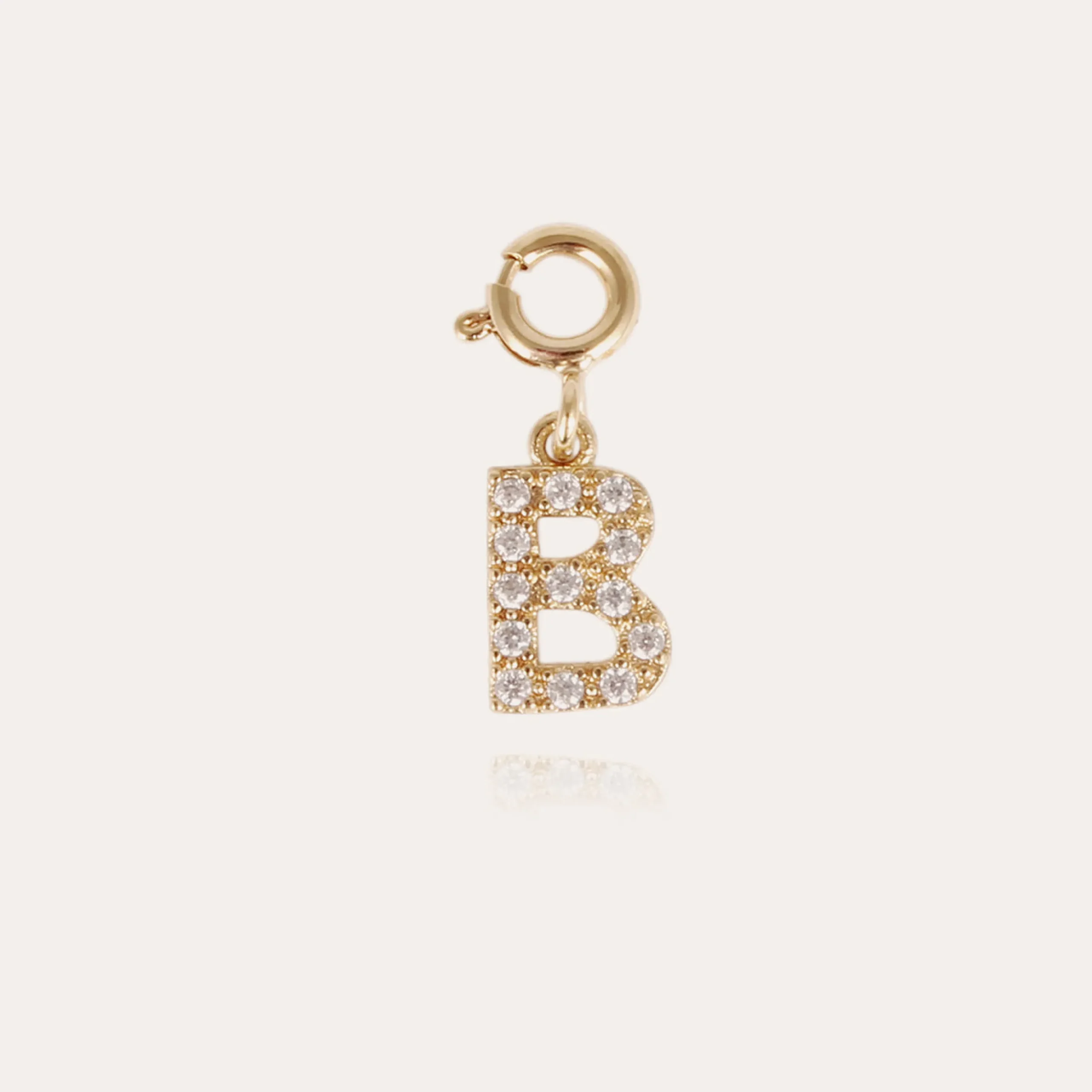 Charms pendentif lettre B strass