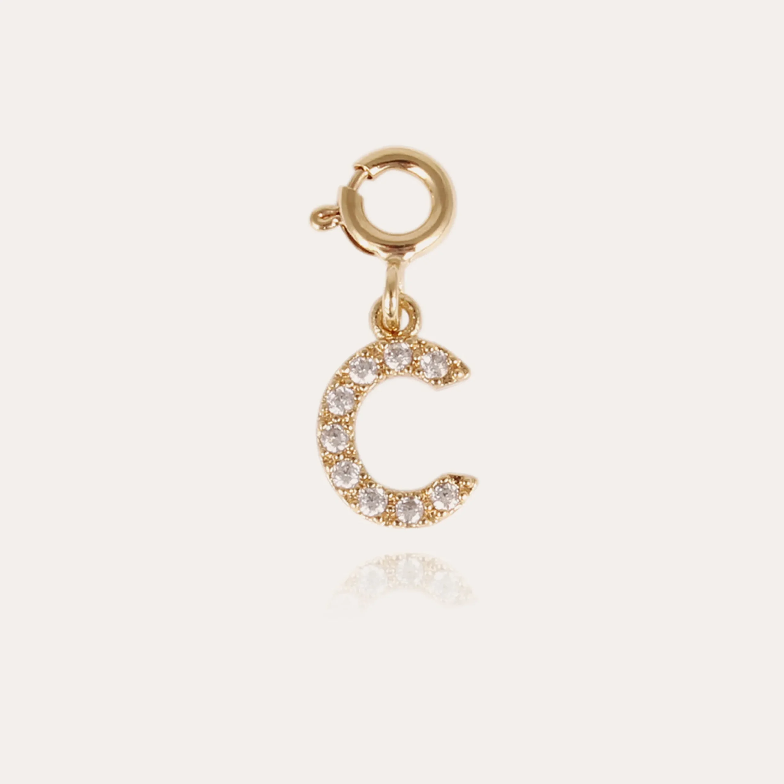 Charms pendentif lettre C strass