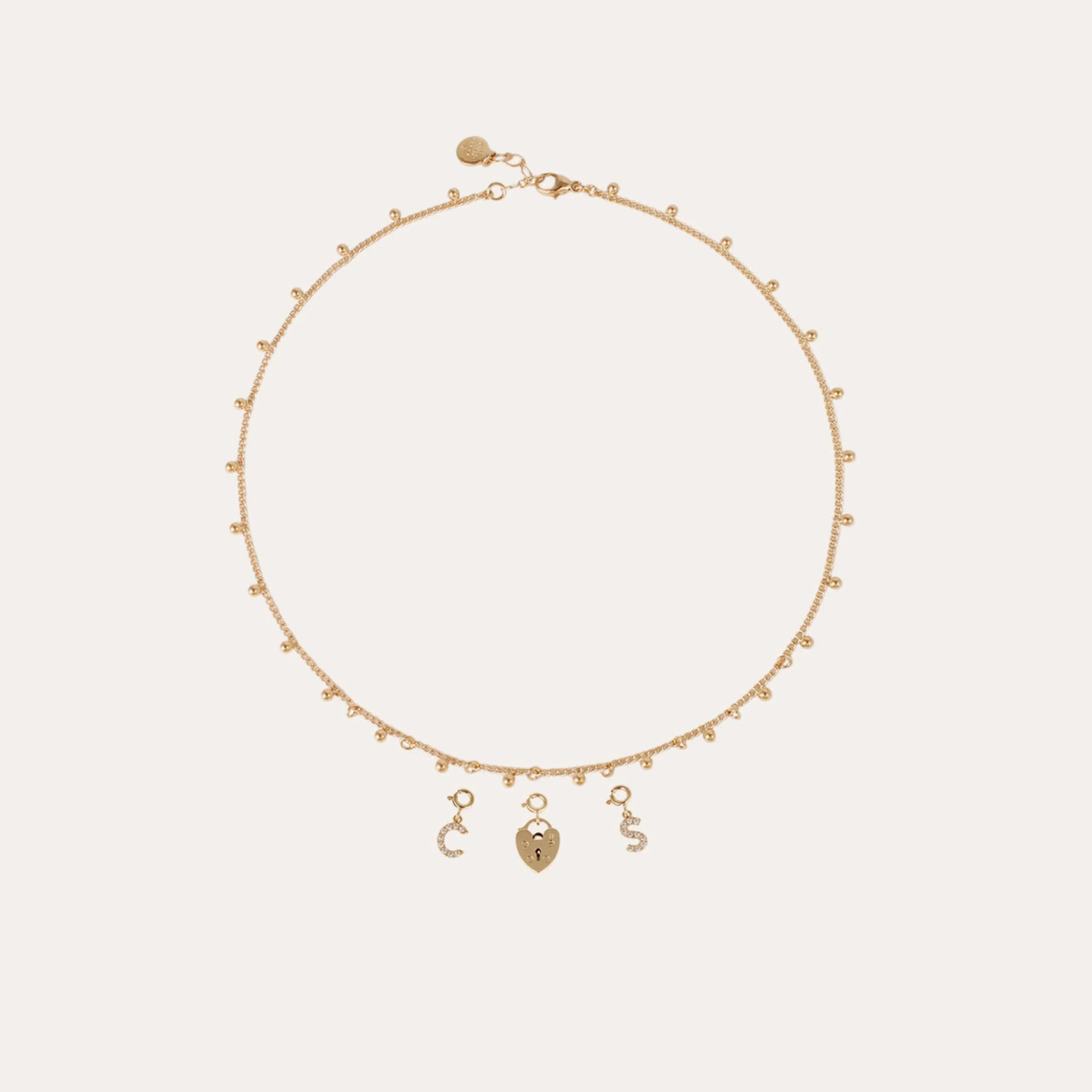 Charms pendentif lettre C strass