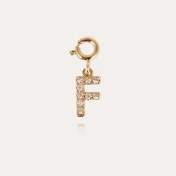 Charms pendentif lettre F strass