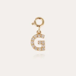 Charms pendentif lettre G strass