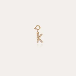 Charms pendentif lettre K strass