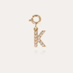 Charms pendentif lettre K strass