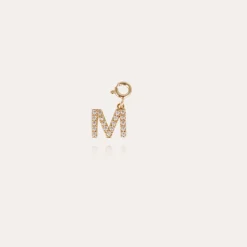 Charms pendentif lettre M strass