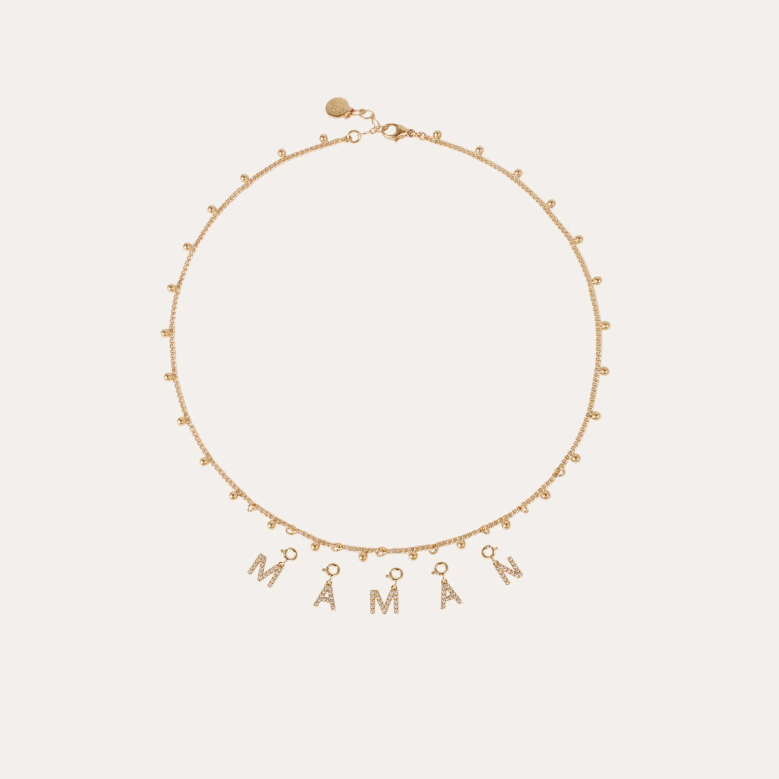 Charms pendentif lettre M strass