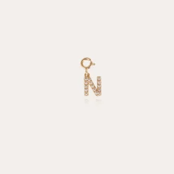 Charms pendentif lettre N strass