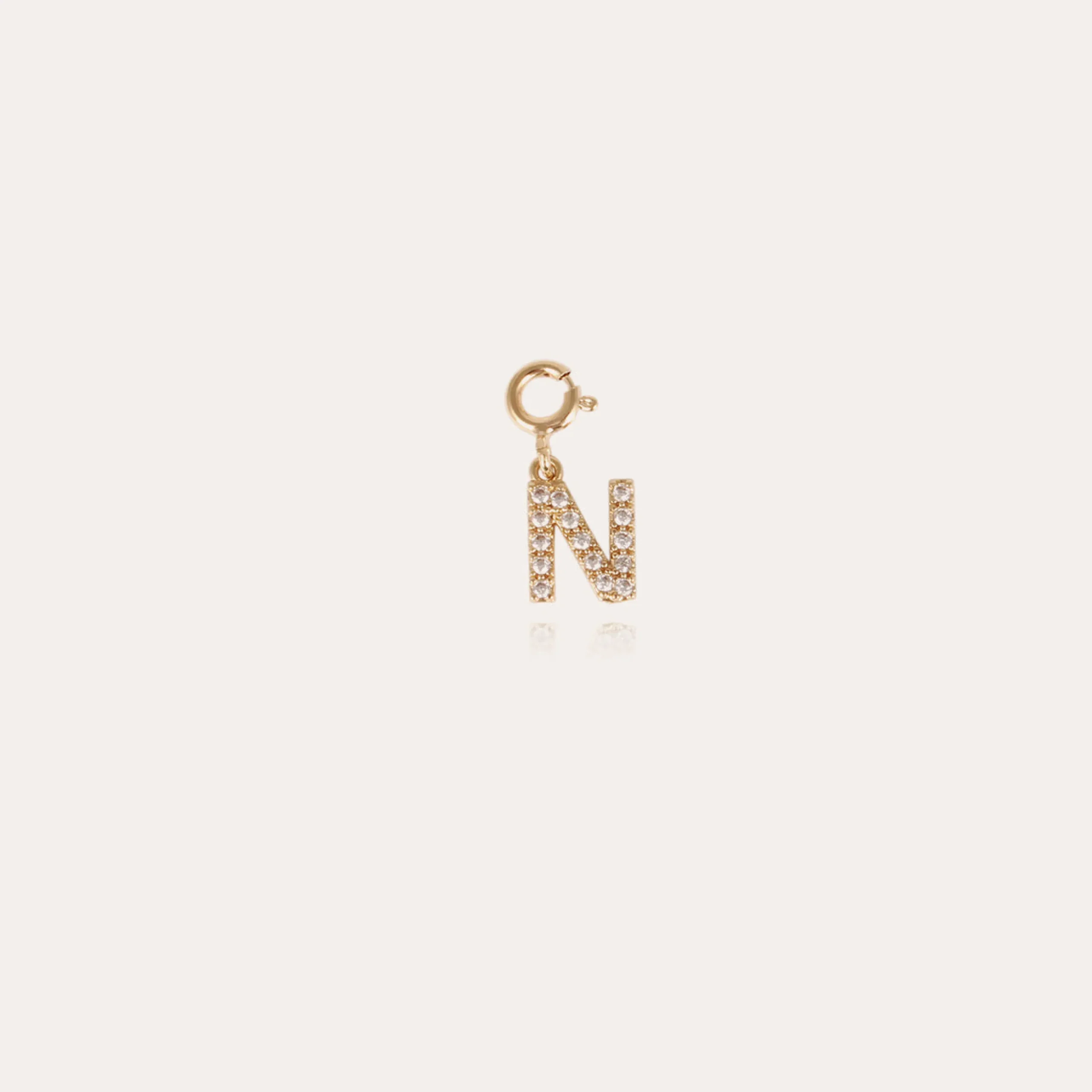 Charms pendentif lettre N strass