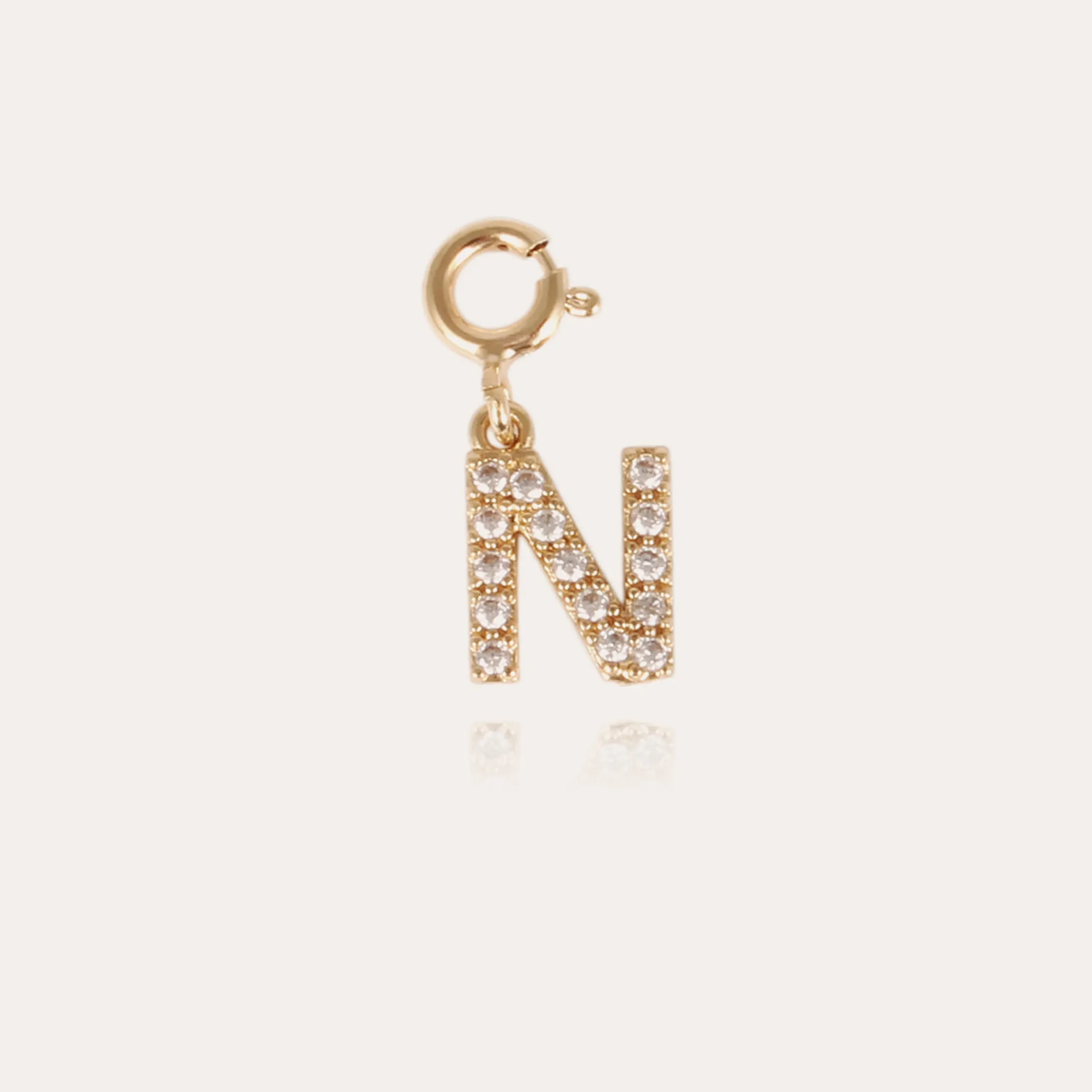 Charms pendentif lettre N strass