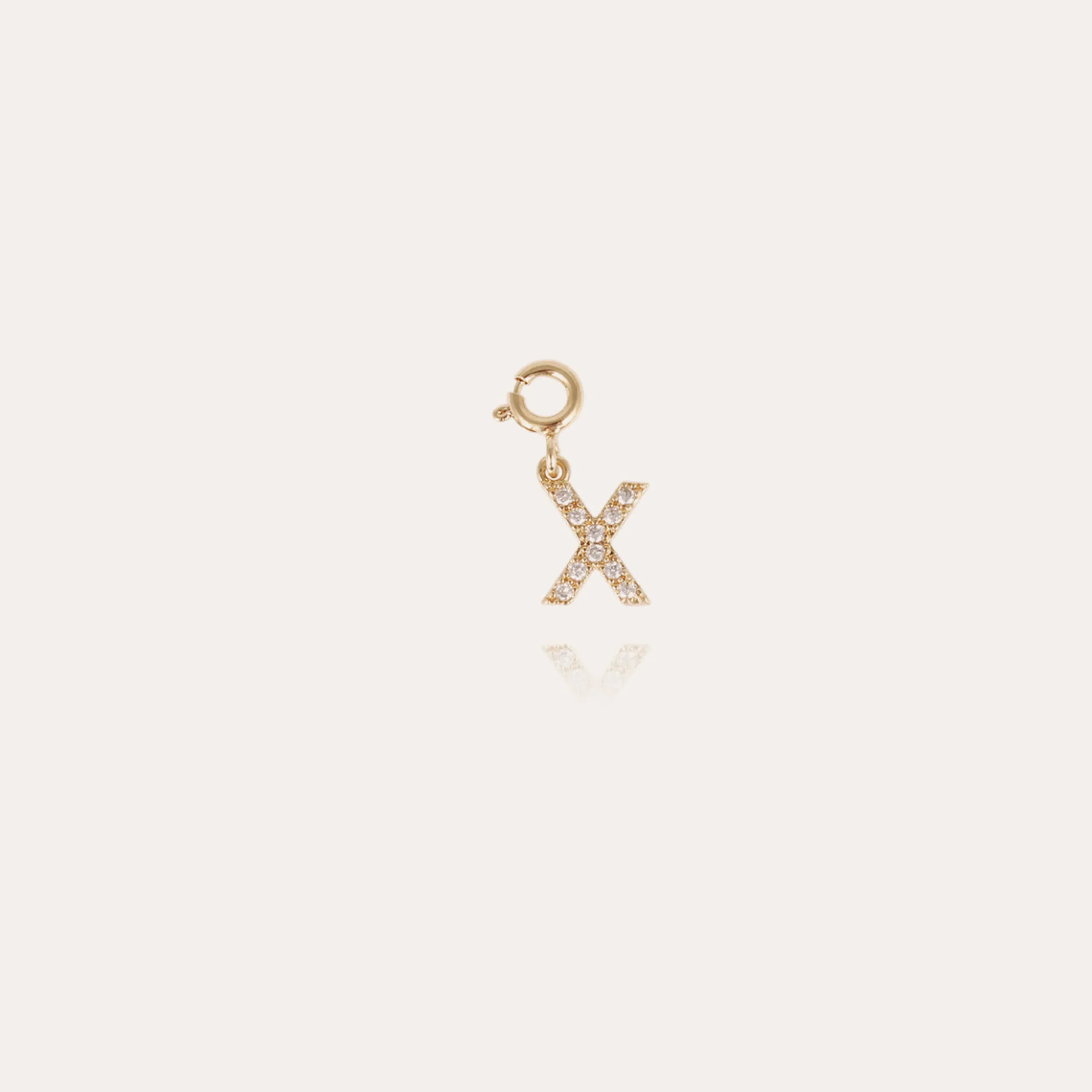 Charms pendentif lettre X strass