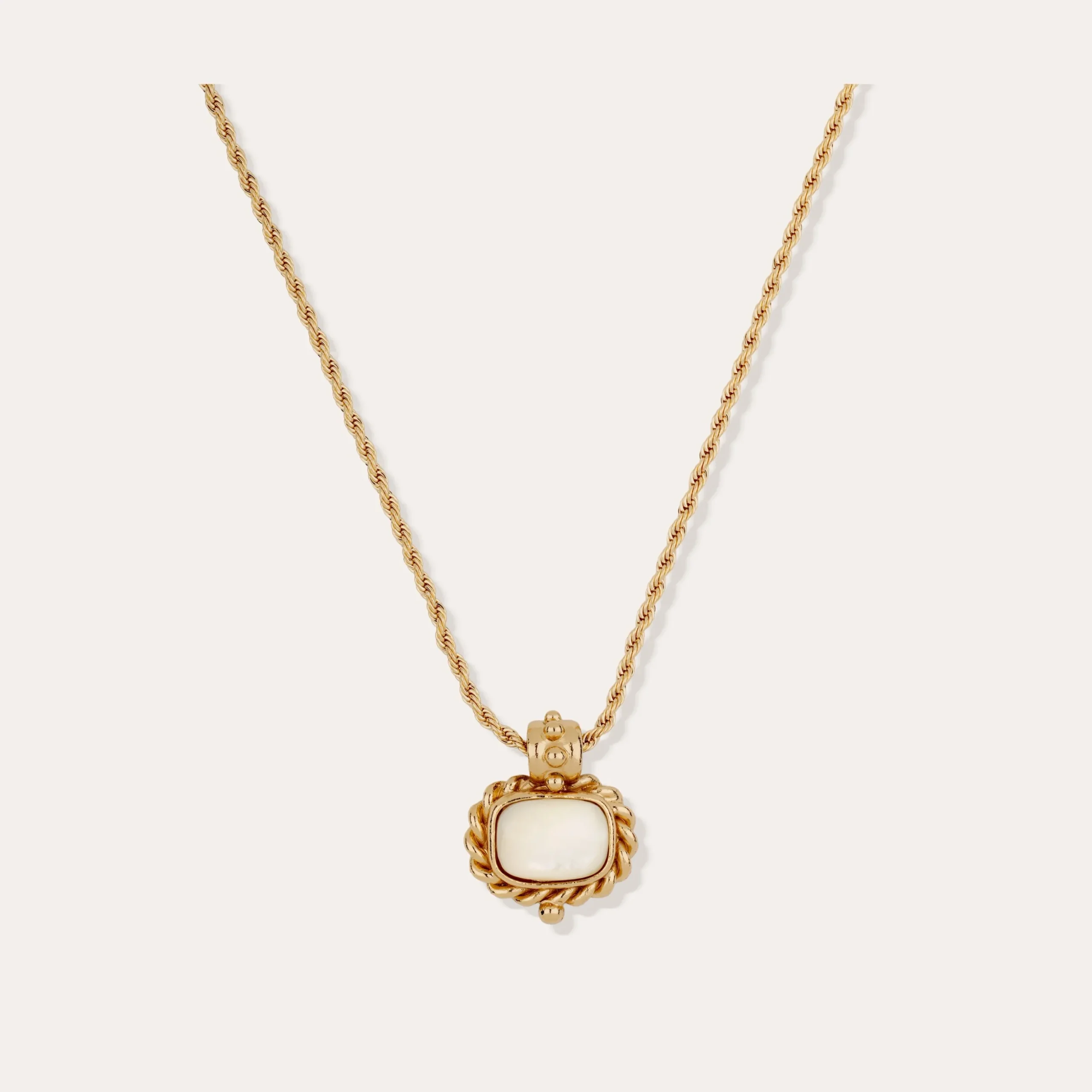 Collier Amarante - Nacre Blanche