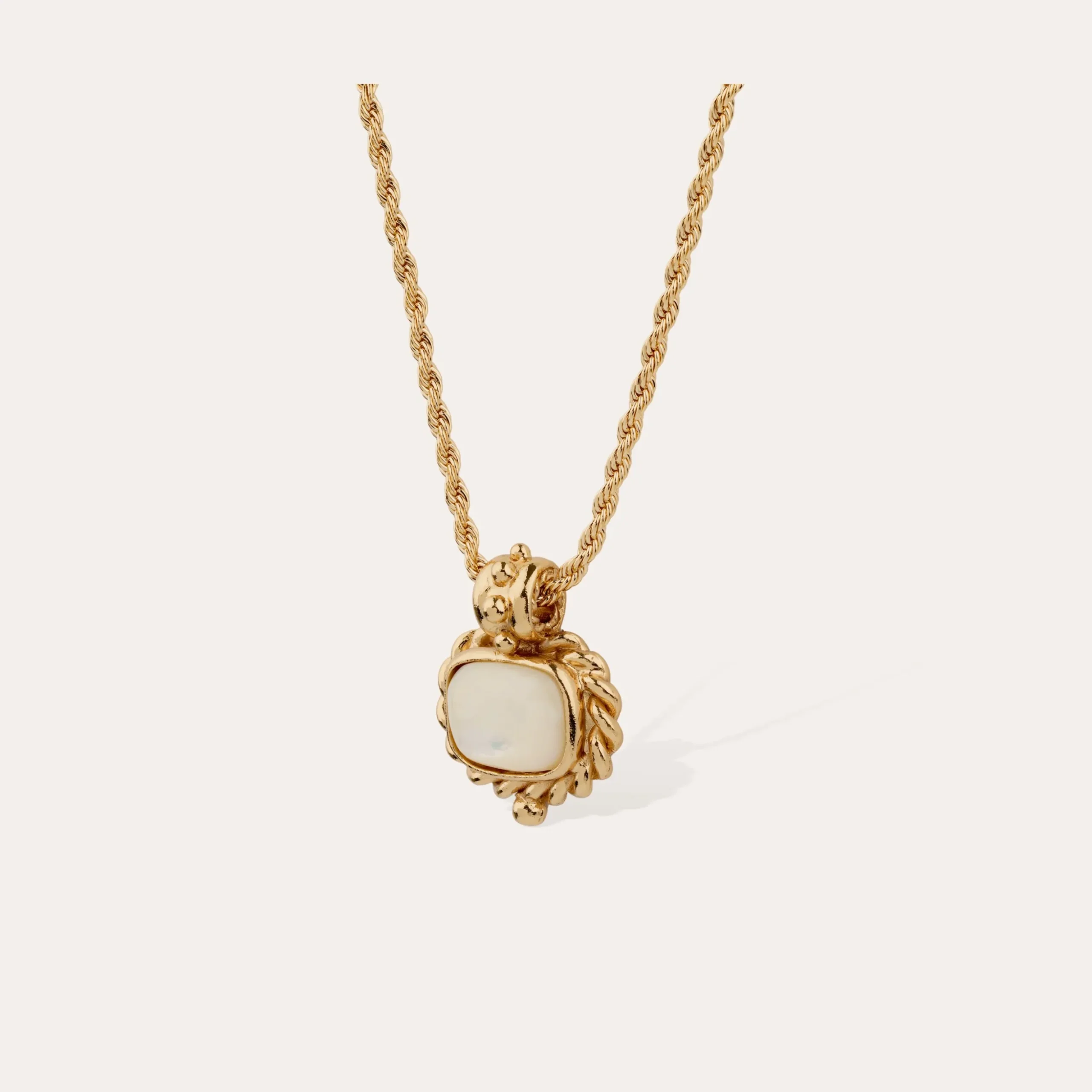 Collier Amarante - Nacre Blanche
