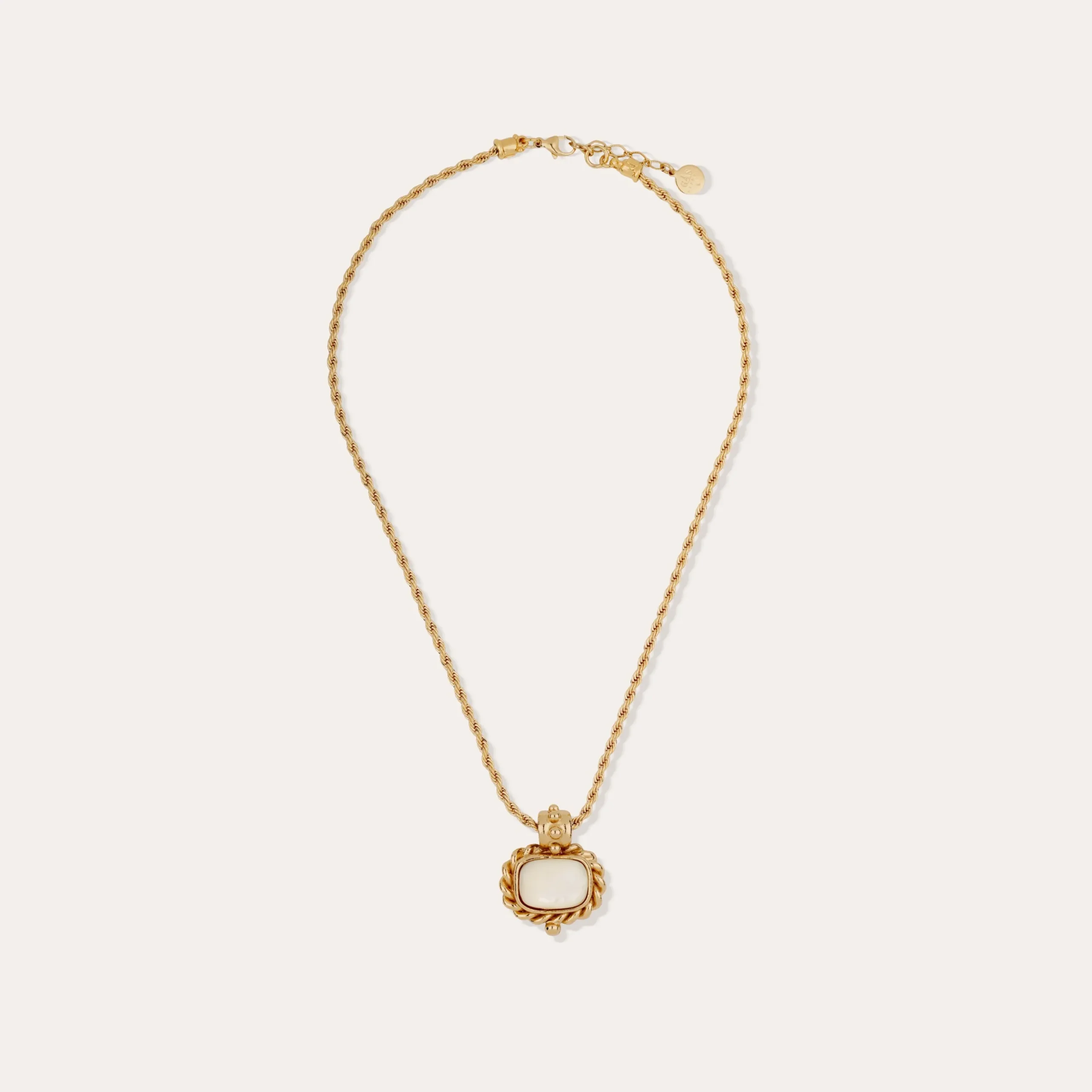 Collier Amarante - Nacre Blanche