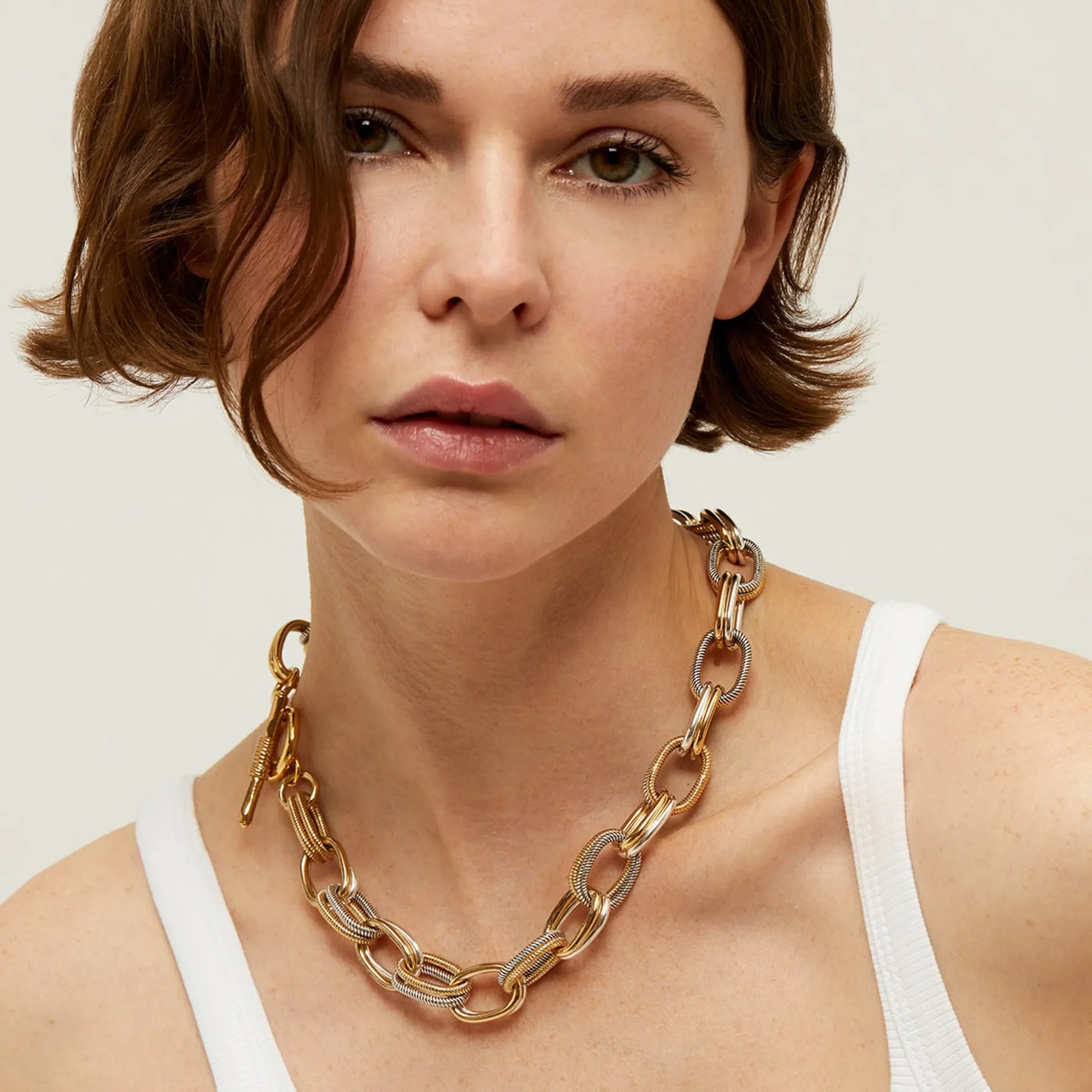 Collier Bell bicolore