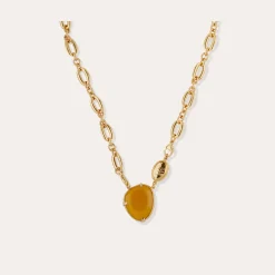 Collier Billy - Calcite jaune