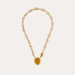 Collier Billy - Calcite jaune
