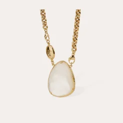 Collier Billy Silia grand modèle - Nacre blanche