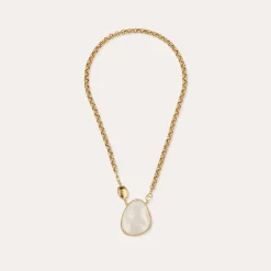 Collier Billy Silia grand modèle - Nacre blanche