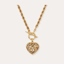 Collier Coracao Liane bicolore
