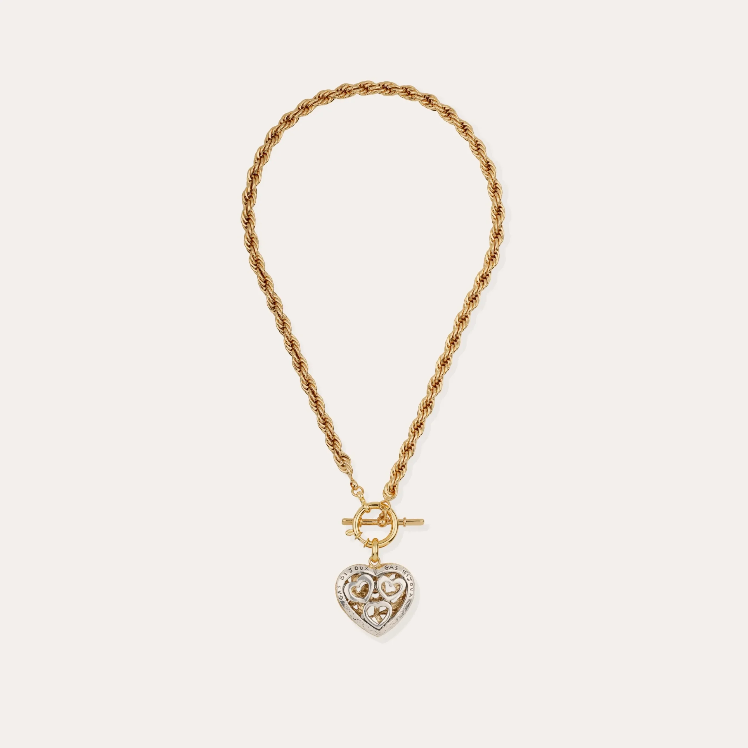 Collier Coracao Liane bicolore