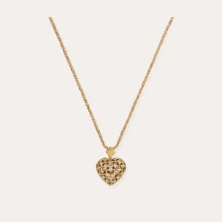 Collier Coracao petit modèle bicolore