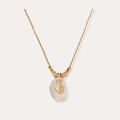 Collier Galet - Cristal de roche