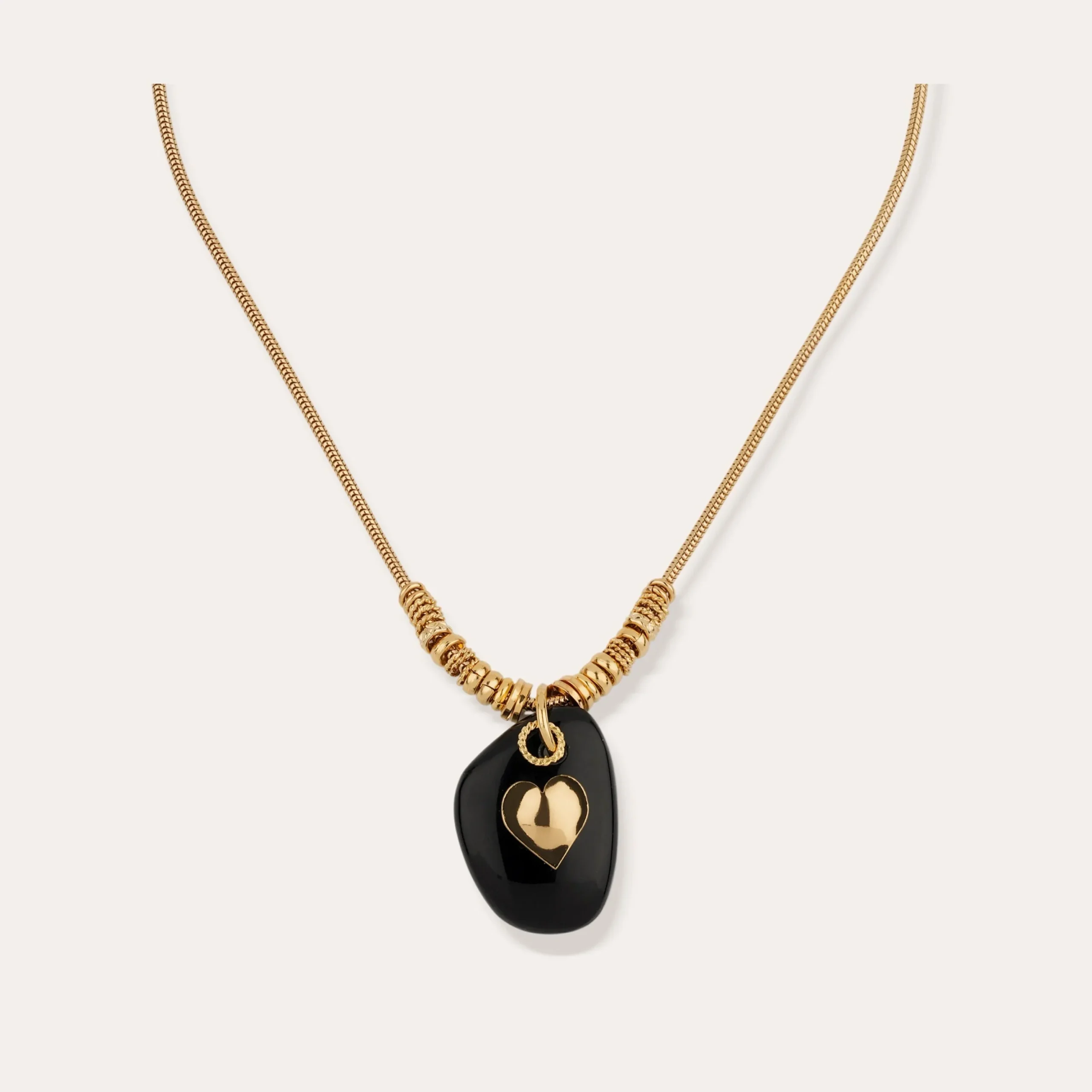 Collier Galet - Onyx Noir
