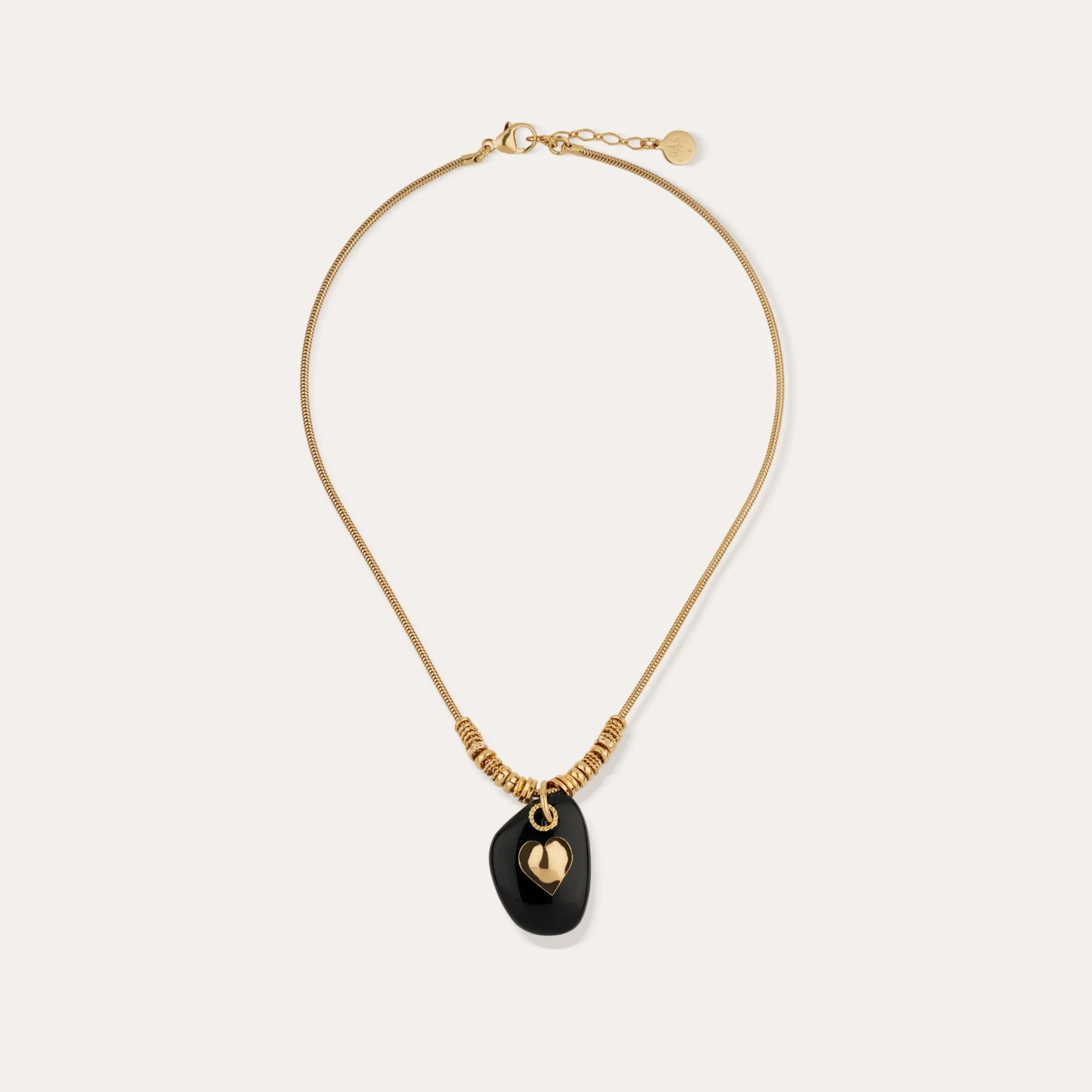 Collier Galet - Onyx Noir