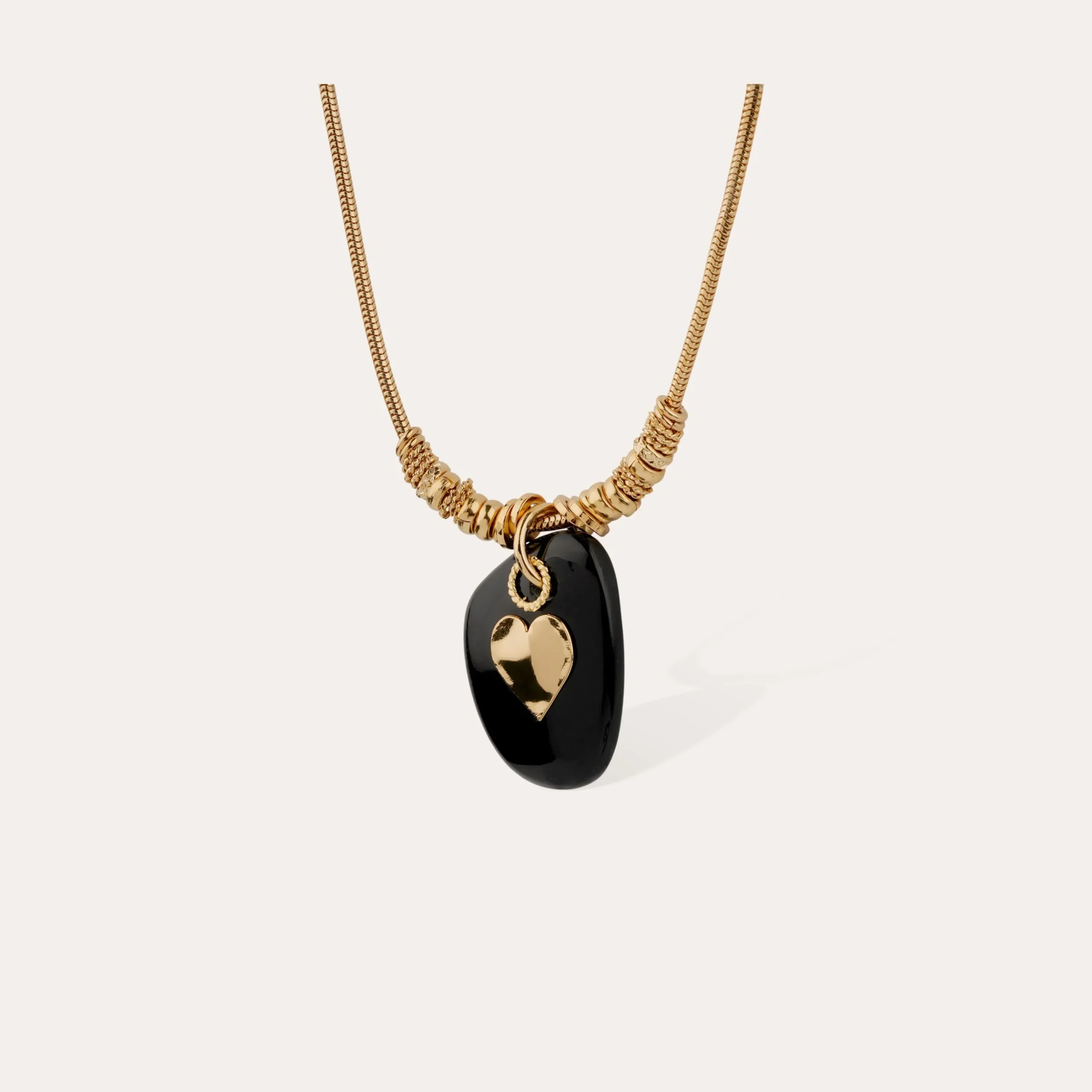 Collier Galet - Onyx Noir