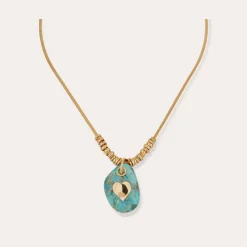 Collier Galet - Turquoise